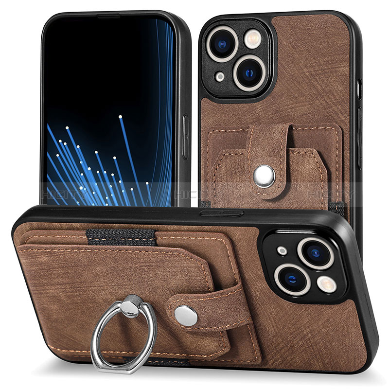 Coque Silicone Gel Motif Cuir Housse Etui SD11 pour Apple iPhone 14 Plus