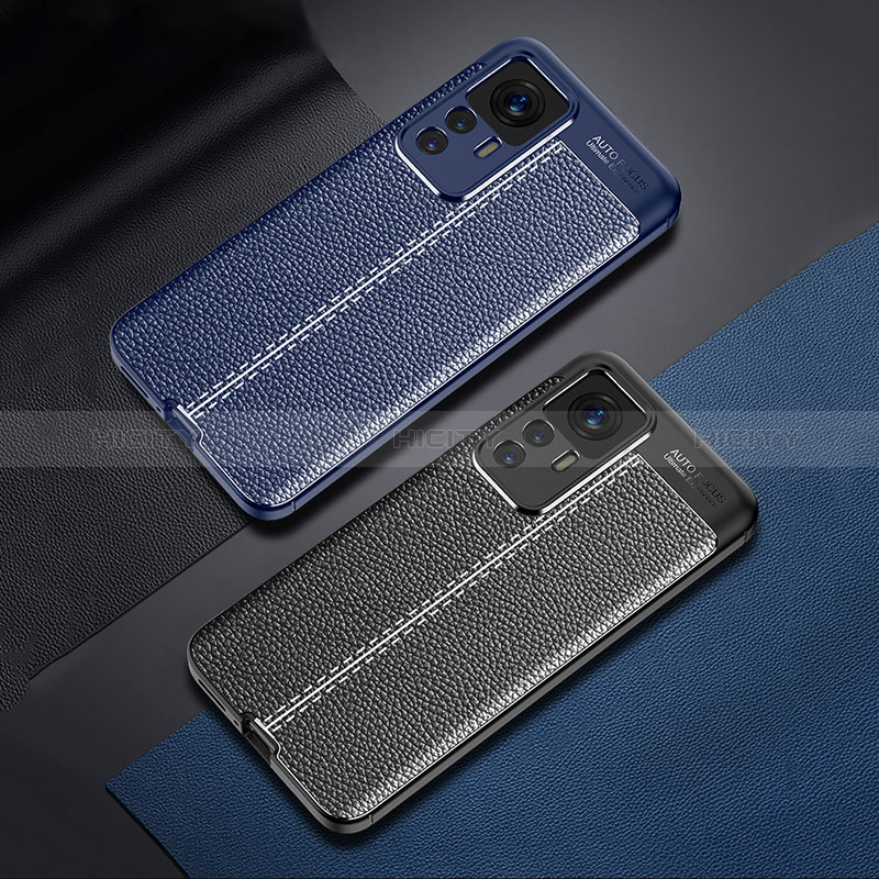 Coque Silicone Gel Motif Cuir Housse Etui WL2 pour Xiaomi Mi 12T Pro 5G Plus