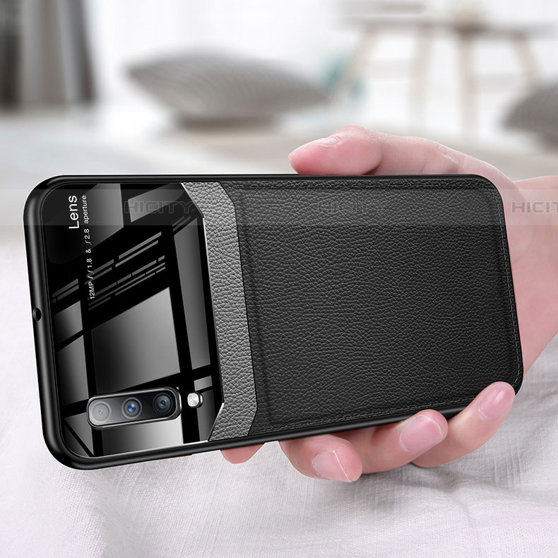 Coque Silicone Gel Motif Cuir Housse Etui Z01 pour Samsung Galaxy A90 5G Plus