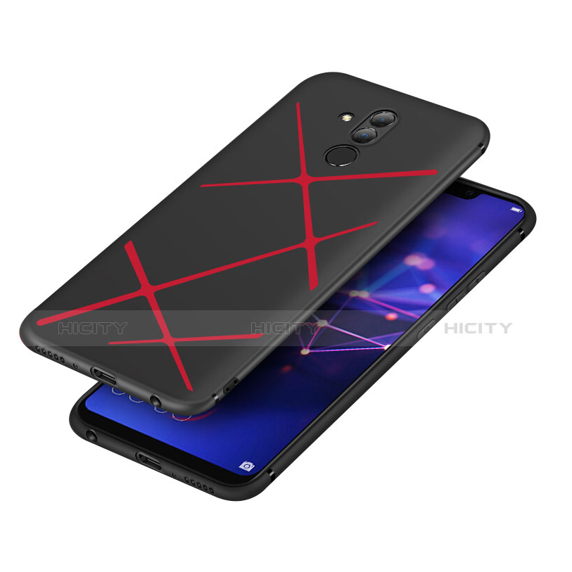 Coque Silicone Gel Serge pour Huawei Mate 20 Lite Rouge Plus