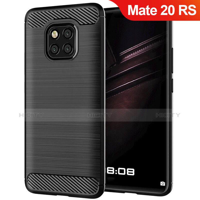 Coque Silicone Gel Serge pour Huawei Mate 20 RS Noir Plus