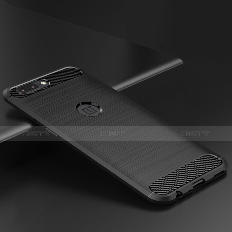 Coque Silicone Gel Serge pour OnePlus 5 Noir Plus