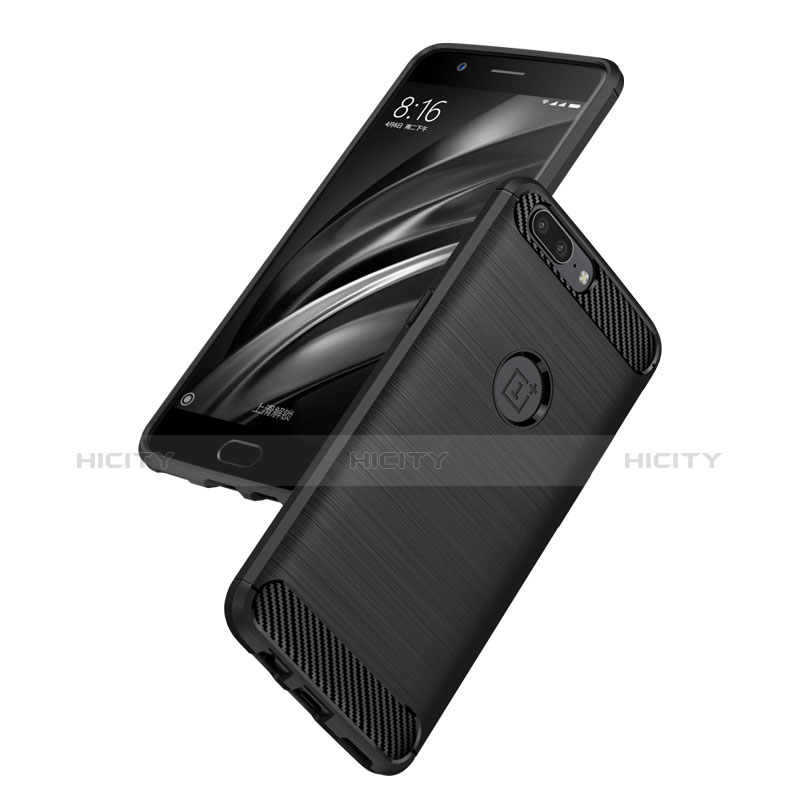 Coque Silicone Gel Serge pour OnePlus 5 Noir Plus