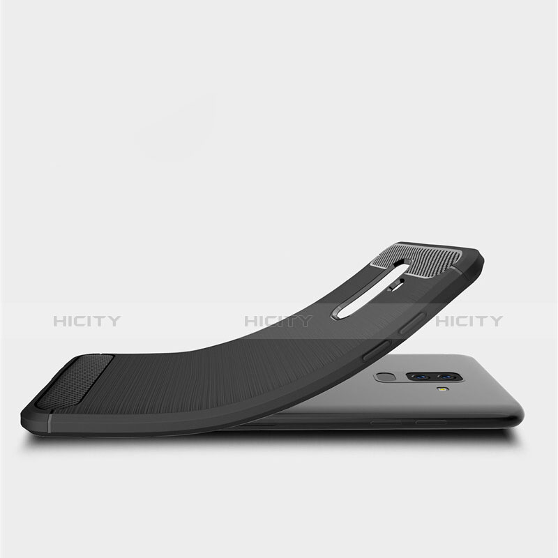 Coque Silicone Gel Serge pour Samsung Galaxy A6 Plus (2018) Noir Plus