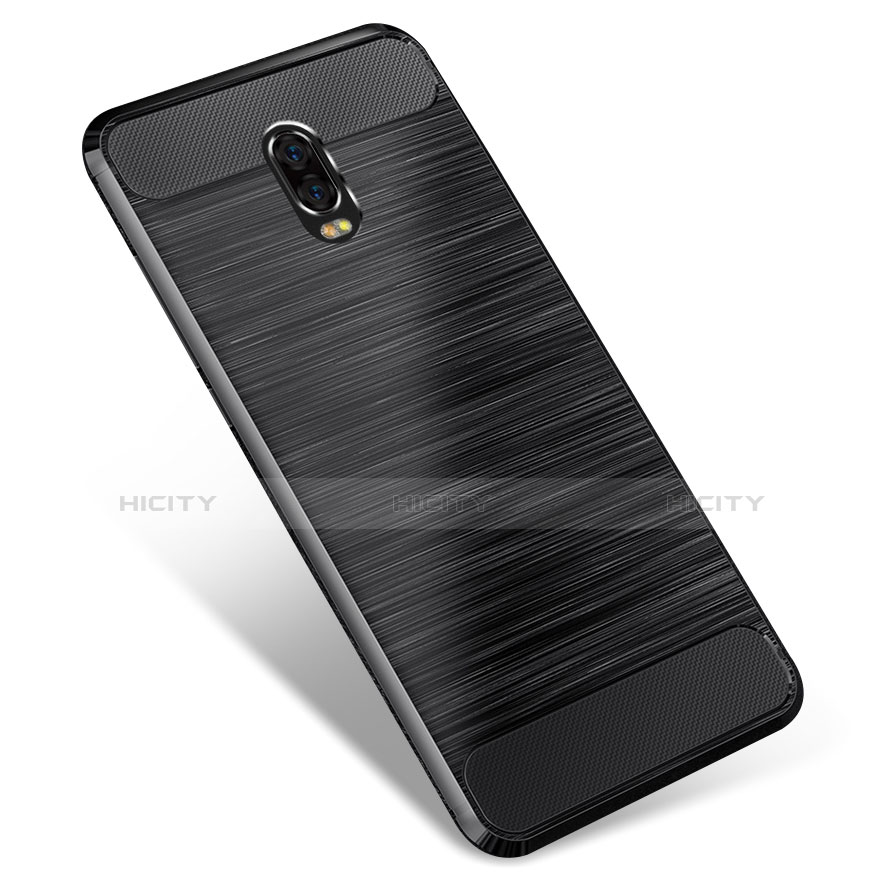 Coque Silicone Gel Serge pour Samsung Galaxy J7 Plus Noir Plus