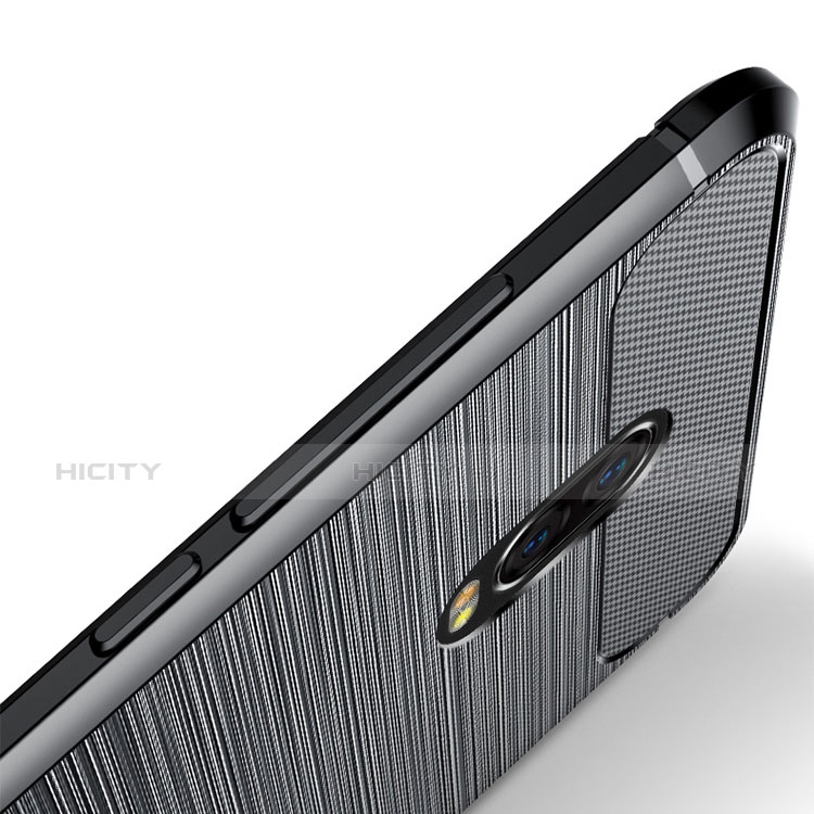 Coque Silicone Gel Serge pour Samsung Galaxy J7 Plus Noir Plus