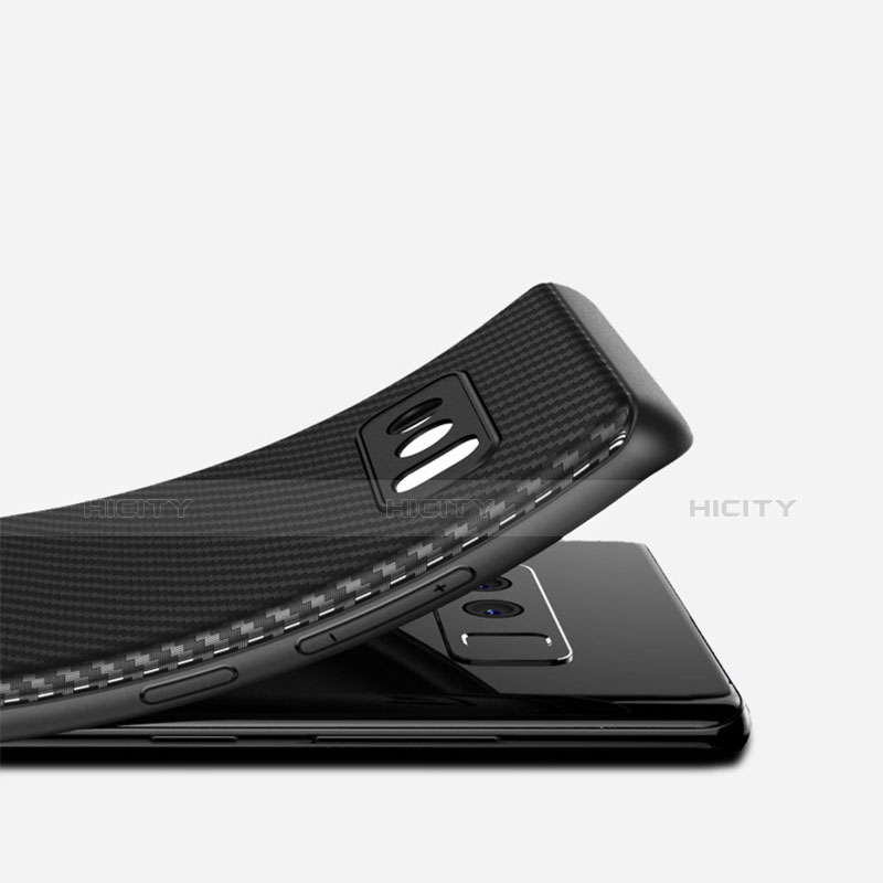 Coque Silicone Gel Serge pour Samsung Galaxy Note 8 Noir Plus