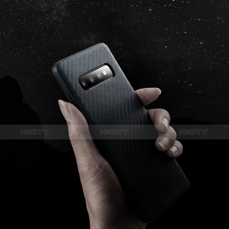 Coque Silicone Gel Serge pour Samsung Galaxy S10 Plus Noir Plus