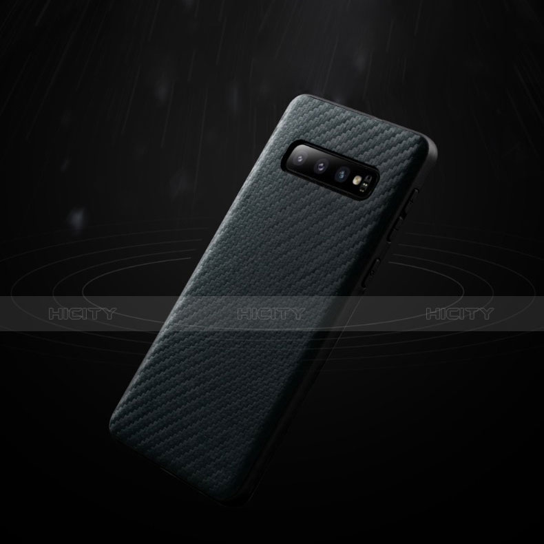 Coque Silicone Gel Serge pour Samsung Galaxy S10 Plus Noir Plus