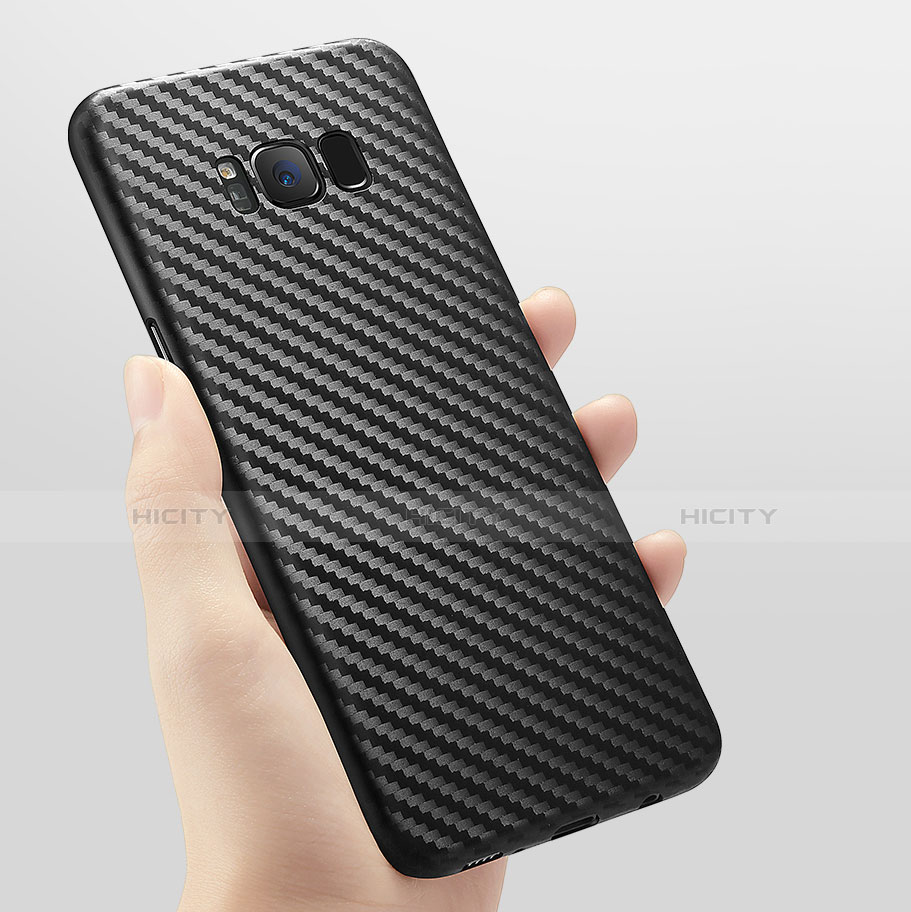 Coque Silicone Gel Serge pour Samsung Galaxy S8 Noir Plus