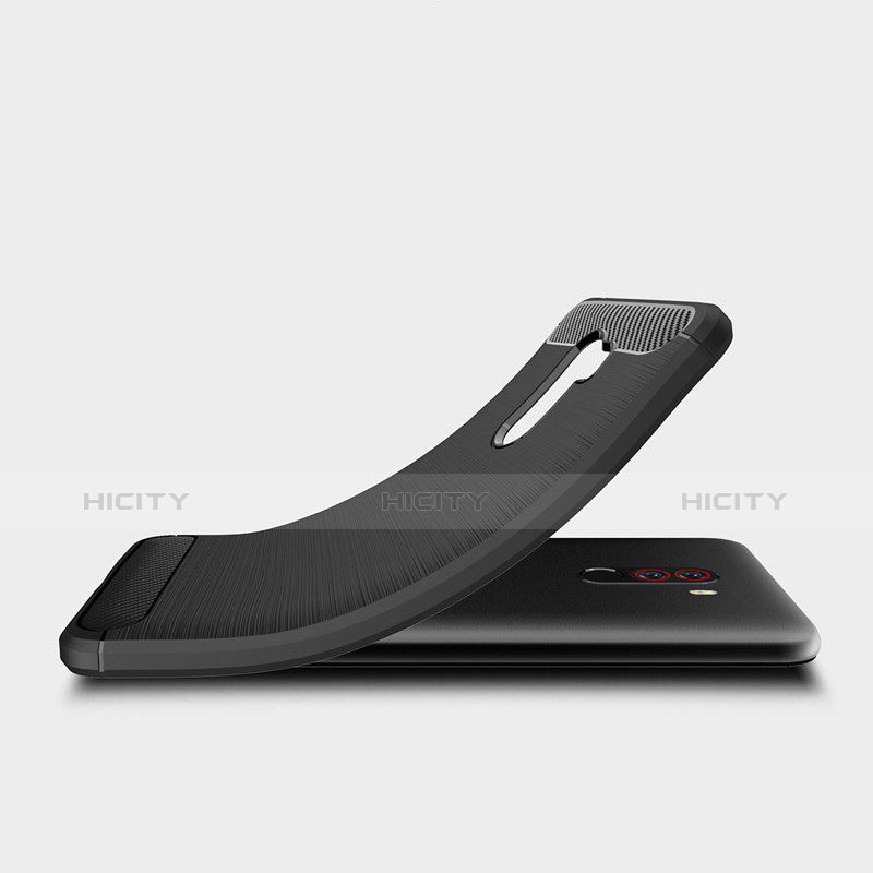 Coque Silicone Gel Serge pour Xiaomi Pocophone F1 Noir Plus