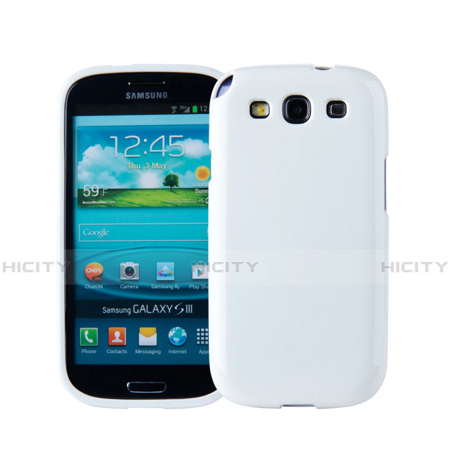 Coque Silicone Gel Souple Couleur Unie pour Samsung Galaxy S3 III i9305 Neo Blanc Plus