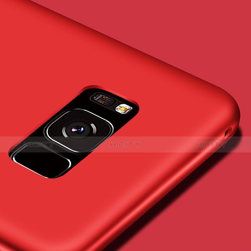 Coque Silicone Gel Souple Couleur Unie pour Samsung Galaxy S8 Plus Rouge Plus