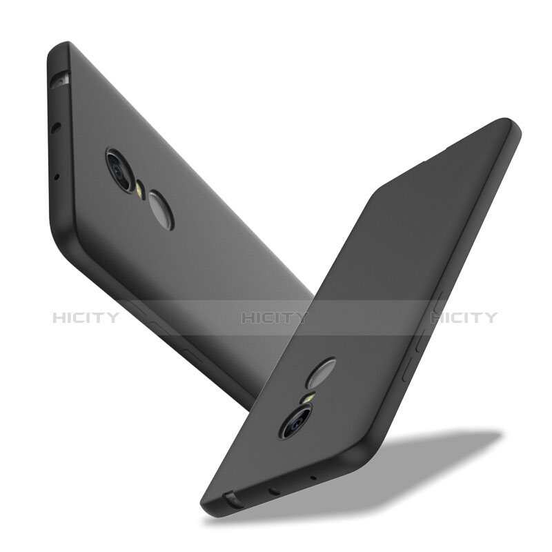 Coque Silicone Gel Souple Couleur Unie pour Xiaomi Redmi Note 4X High Edition Noir Plus