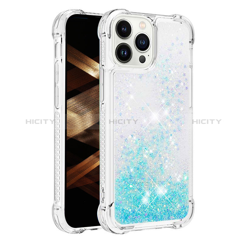 Coque Silicone Housse Etui Gel Bling-Bling S01 pour Apple iPhone 14 Pro Plus