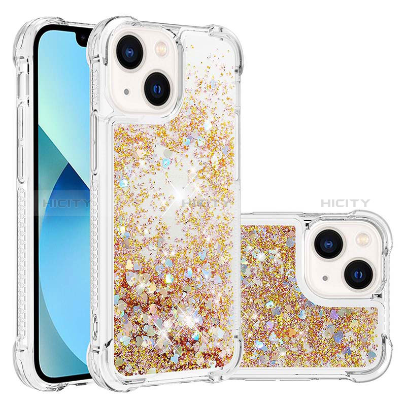 Coque Silicone Housse Etui Gel Bling-Bling S01 pour Apple iPhone 15 Plus