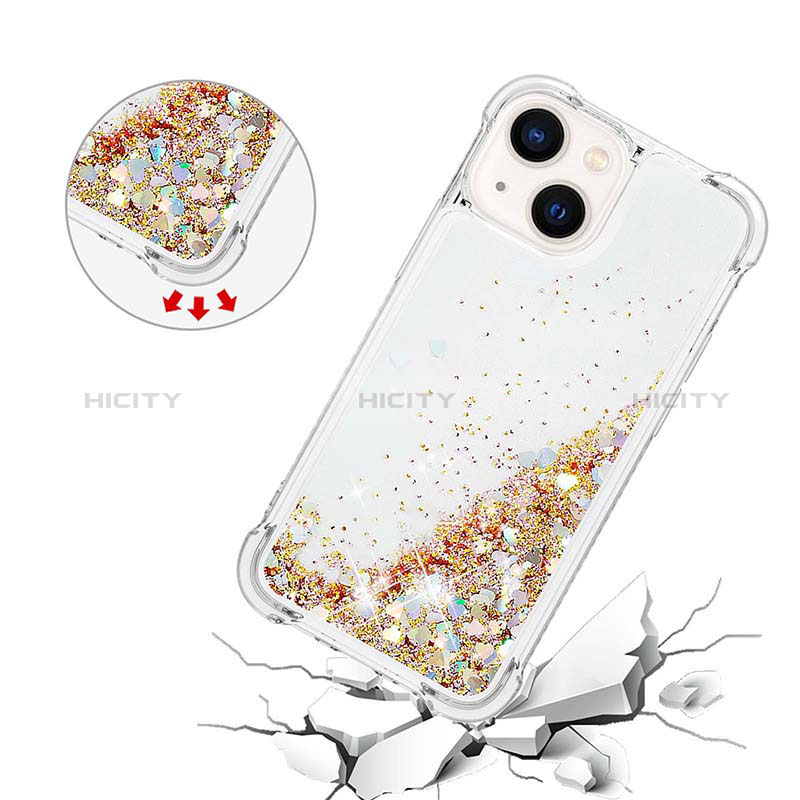 Coque Silicone Housse Etui Gel Bling-Bling S01 pour Apple iPhone 15 Plus