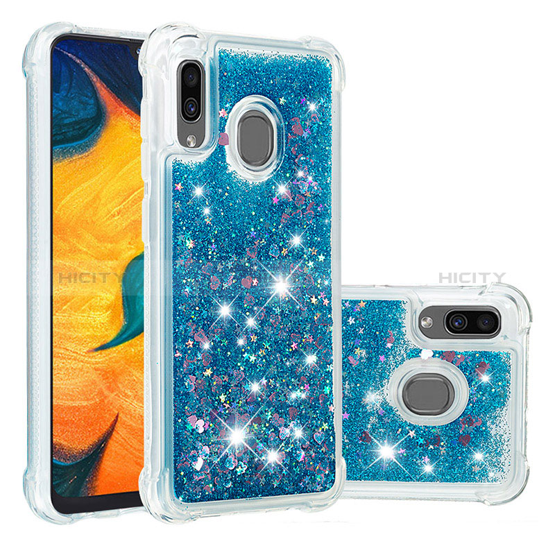 Coque Silicone Housse Etui Gel Bling-Bling S01 pour Samsung Galaxy A30 Plus