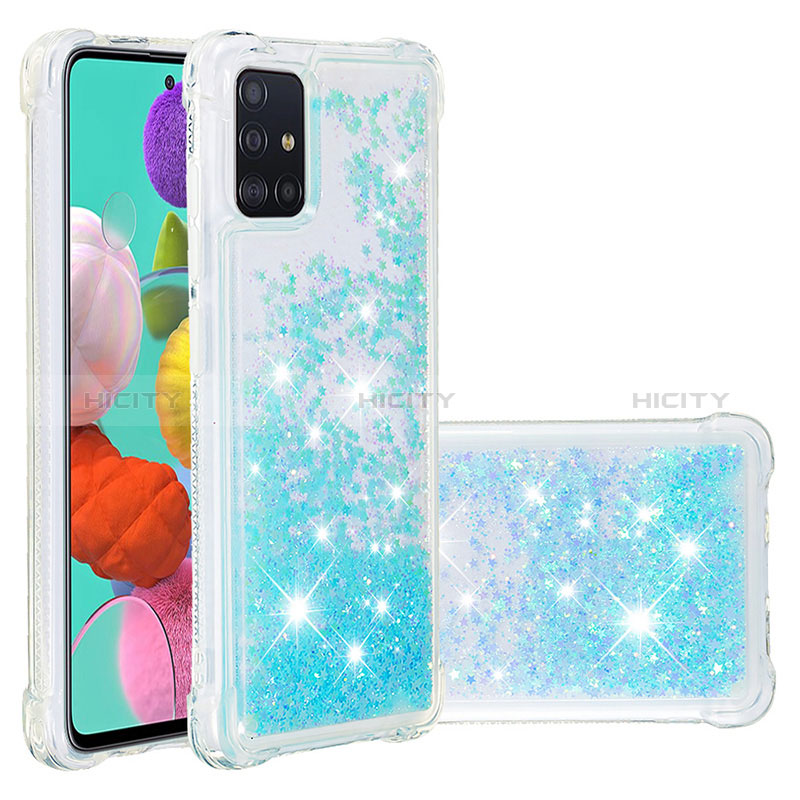 Coque Silicone Housse Etui Gel Bling-Bling S01 pour Samsung Galaxy A51 5G Plus