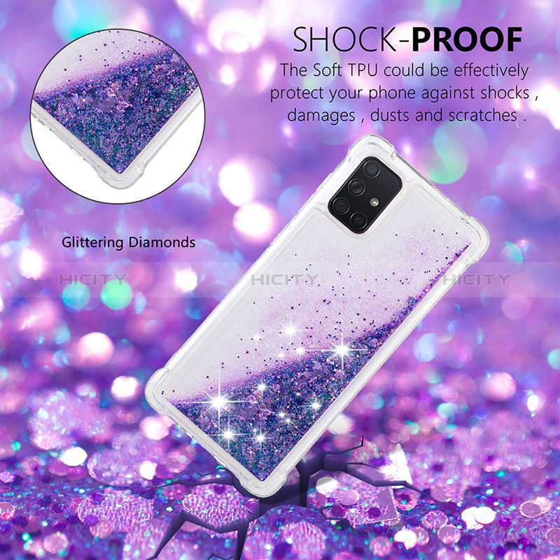 Coque Silicone Housse Etui Gel Bling-Bling S01 pour Samsung Galaxy A71 4G A715 Plus