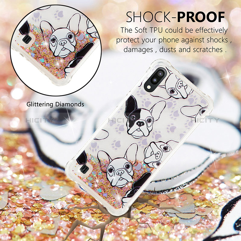 Coque Silicone Housse Etui Gel Bling-Bling S01 pour Samsung Galaxy M10 Plus