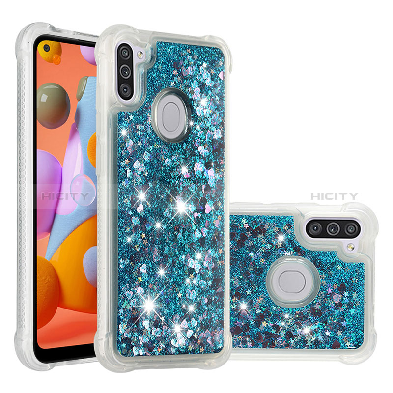 Coque Silicone Housse Etui Gel Bling-Bling S01 pour Samsung Galaxy M11 Plus