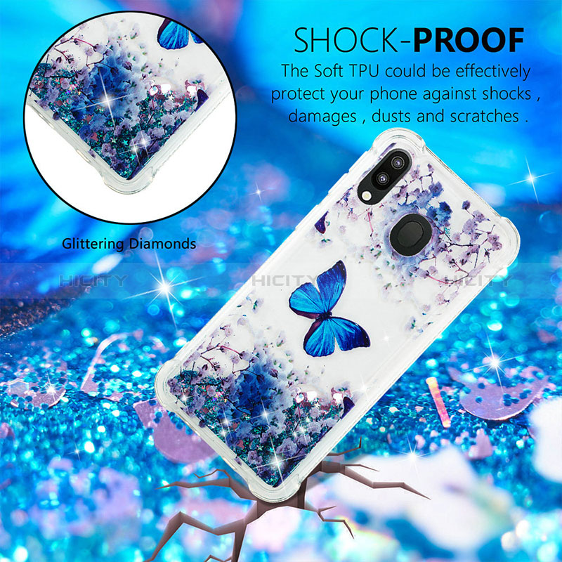 Coque Silicone Housse Etui Gel Bling-Bling S01 pour Samsung Galaxy M20 Plus