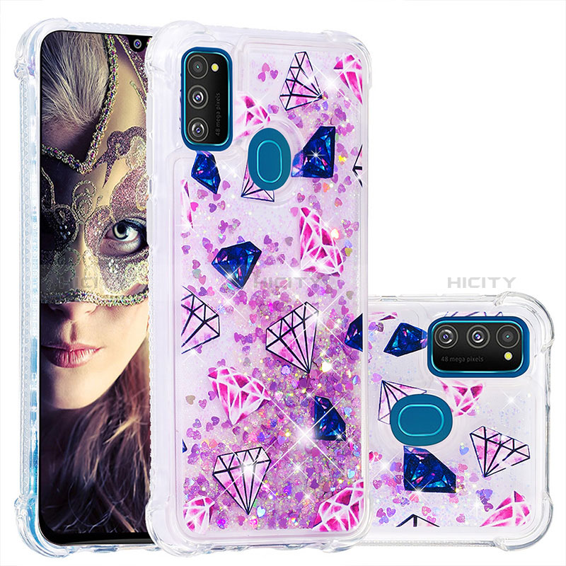 Coque Silicone Housse Etui Gel Bling-Bling S01 pour Samsung Galaxy M30s Plus