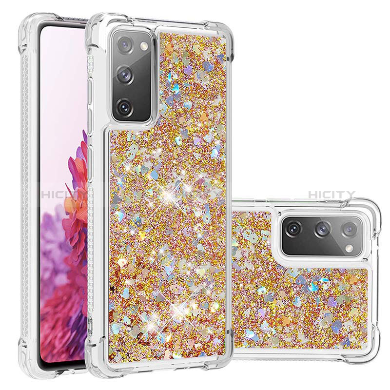 Coque Silicone Housse Etui Gel Bling-Bling S01 pour Samsung Galaxy S20 FE (2022) 5G Or Plus