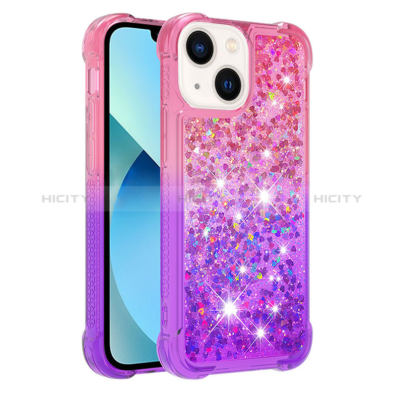 Coque Silicone Housse Etui Gel Bling-Bling S02 pour Apple iPhone 13 Plus