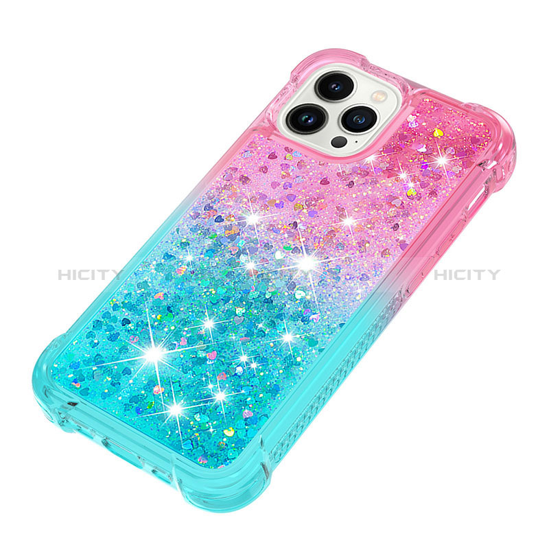 Coque Silicone Housse Etui Gel Bling-Bling S02 pour Apple iPhone 14 Pro Max Plus