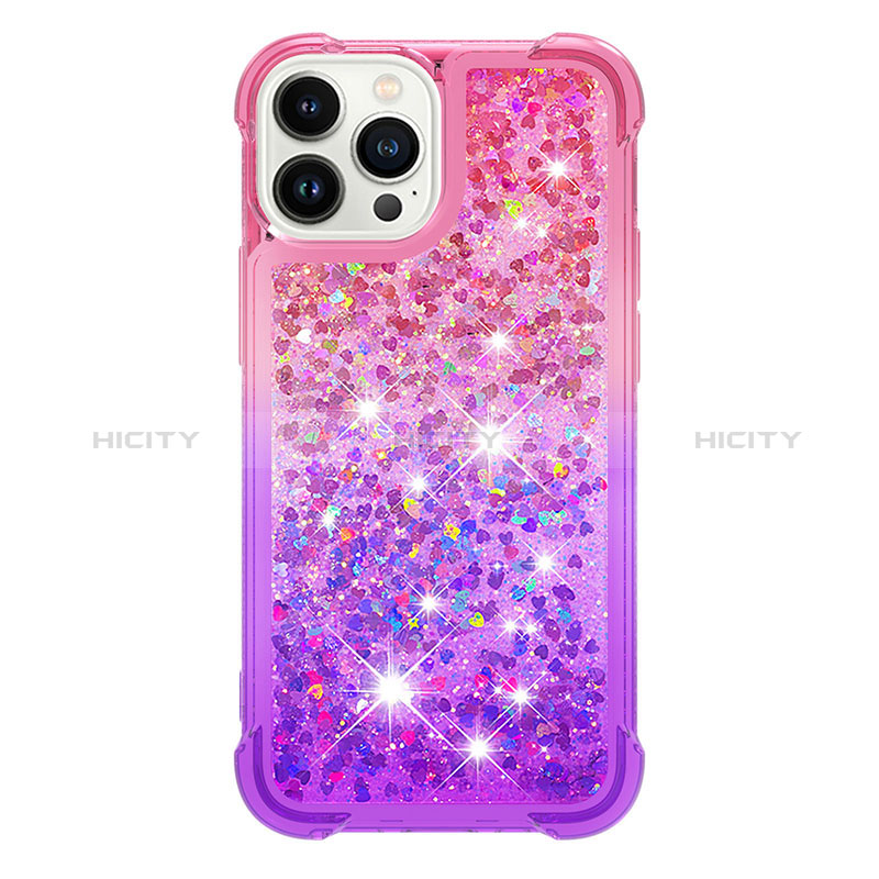 Coque Silicone Housse Etui Gel Bling-Bling S02 pour Apple iPhone 15 Pro Plus