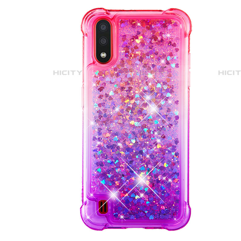 Coque Silicone Housse Etui Gel Bling-Bling S02 pour Samsung Galaxy A01 SM-A015 Plus