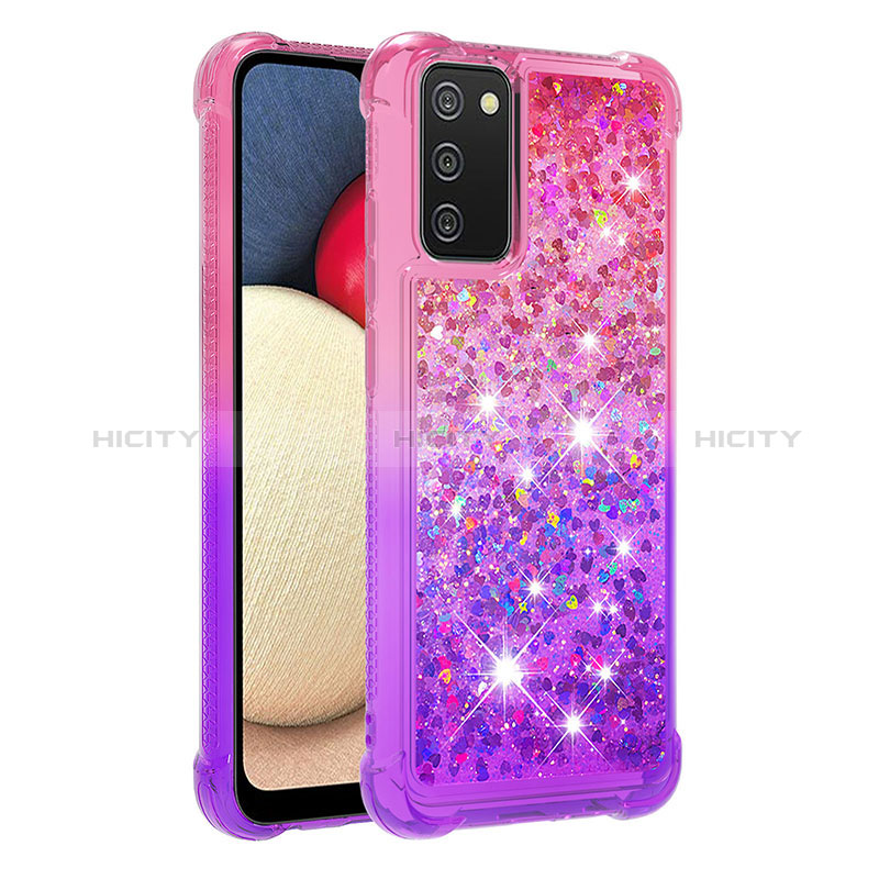 Coque Silicone Housse Etui Gel Bling-Bling S02 pour Samsung Galaxy A02s Plus