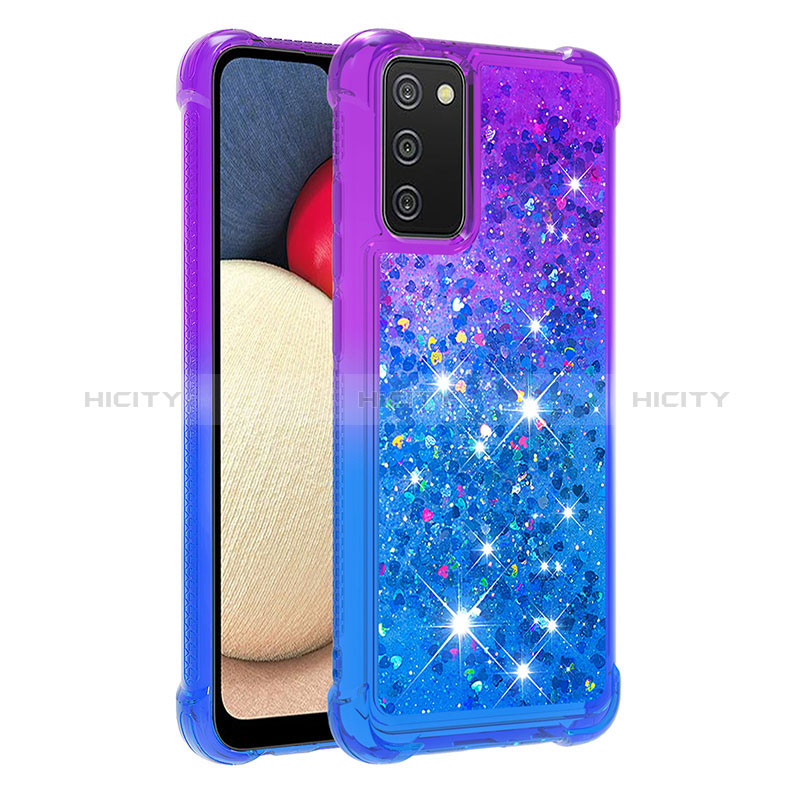 Coque Silicone Housse Etui Gel Bling-Bling S02 pour Samsung Galaxy A02s Plus