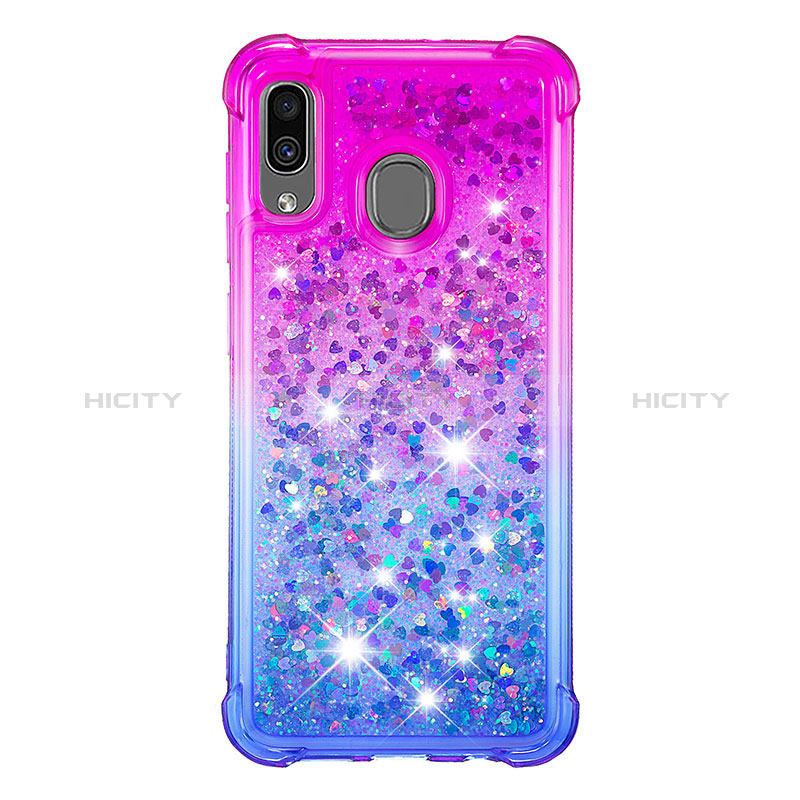 Coque Silicone Housse Etui Gel Bling-Bling S02 pour Samsung Galaxy A30 Plus