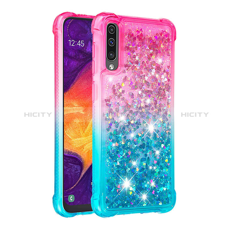 Coque Silicone Housse Etui Gel Bling-Bling S02 pour Samsung Galaxy A30S Plus