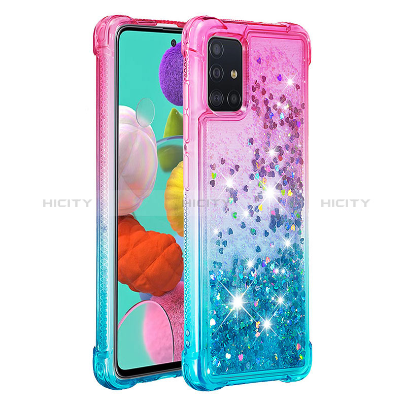 Coque Silicone Housse Etui Gel Bling-Bling S02 pour Samsung Galaxy A51 5G Plus