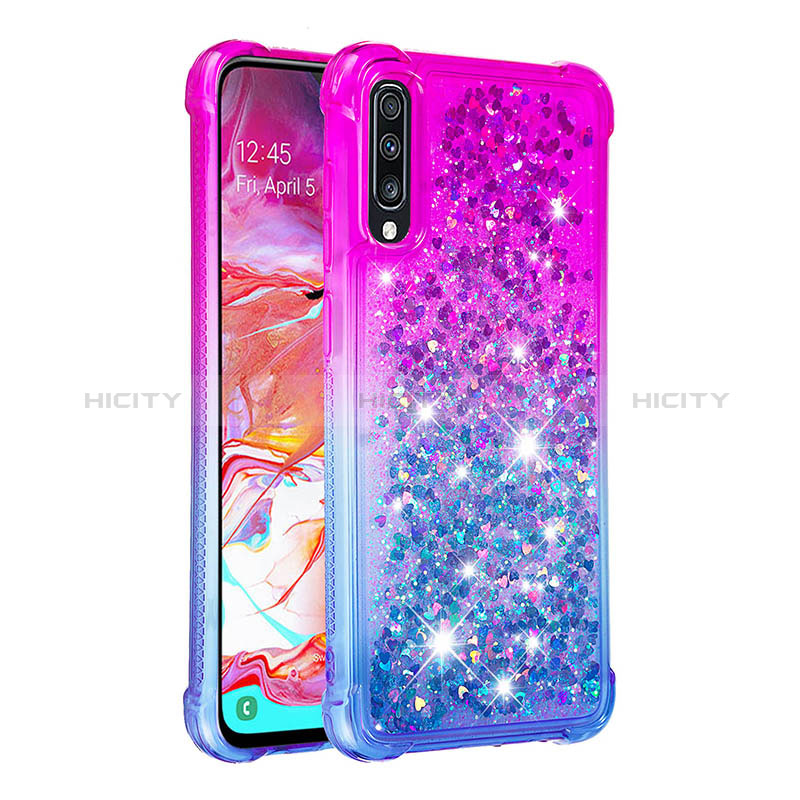 Coque Silicone Housse Etui Gel Bling-Bling S02 pour Samsung Galaxy A70 Plus