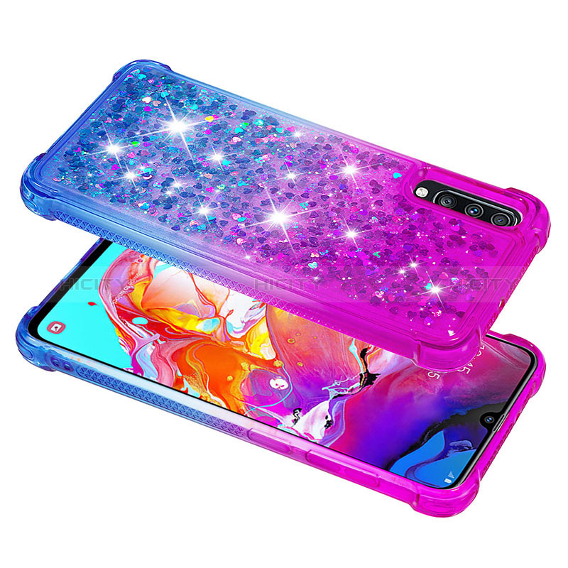 Coque Silicone Housse Etui Gel Bling-Bling S02 pour Samsung Galaxy A70 Plus
