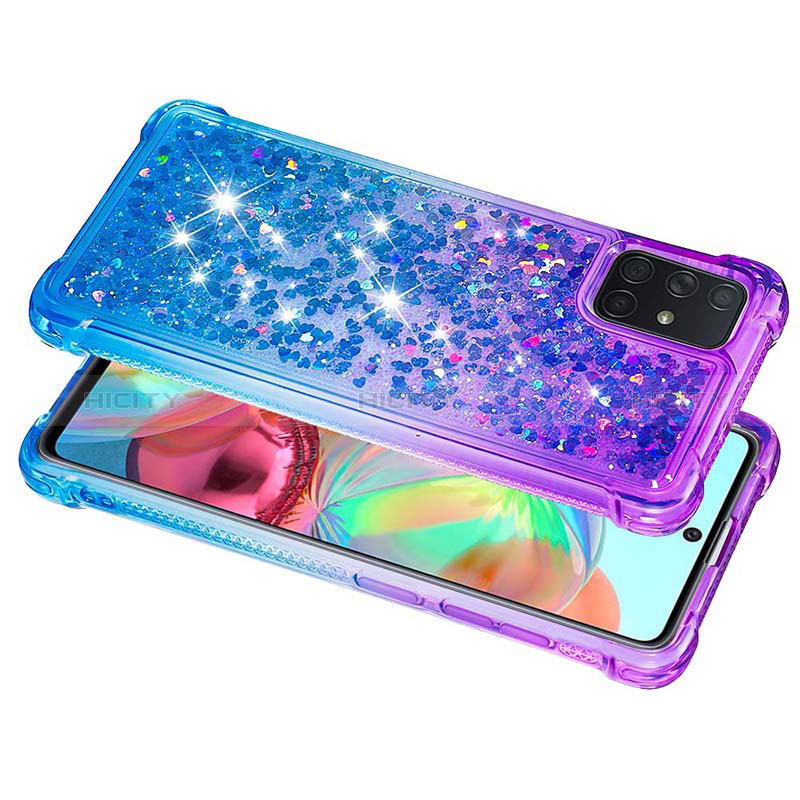 Coque Silicone Housse Etui Gel Bling-Bling S02 pour Samsung Galaxy A71 5G Plus