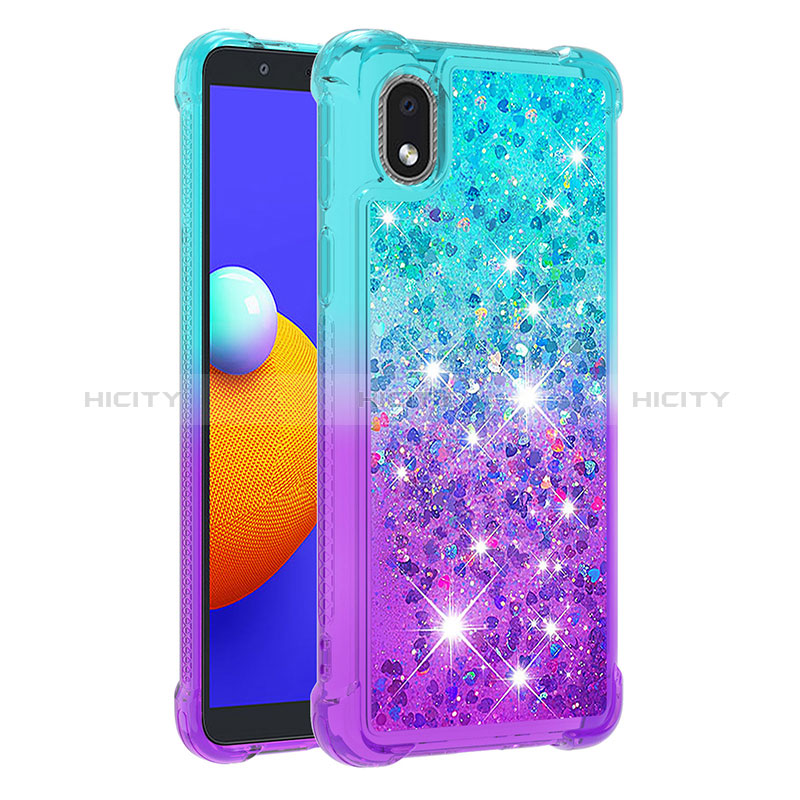 Coque Silicone Housse Etui Gel Bling-Bling S02 pour Samsung Galaxy M01 Core Plus