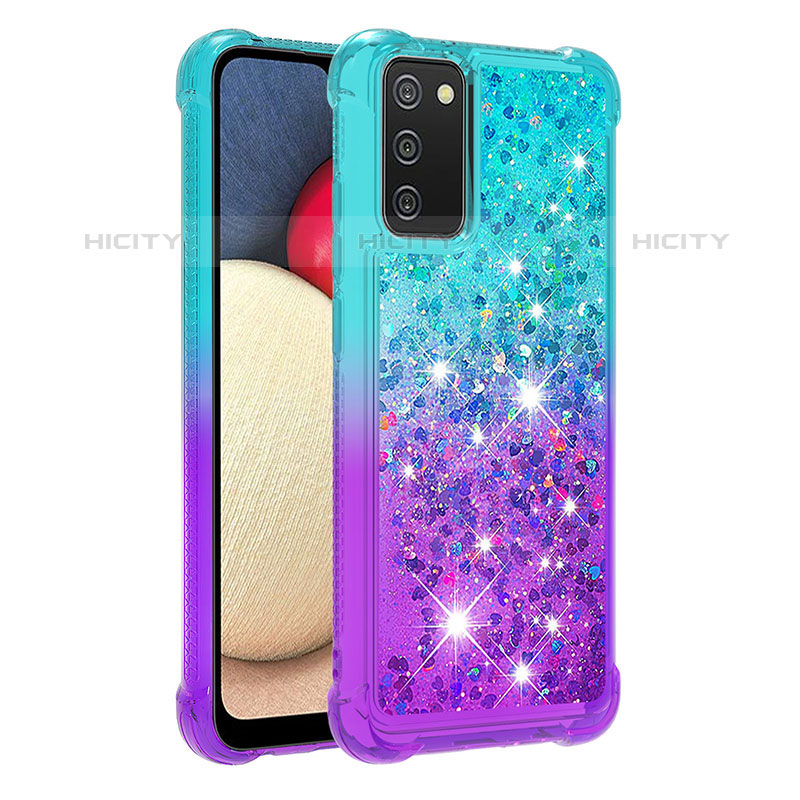 Coque Silicone Housse Etui Gel Bling-Bling S02 pour Samsung Galaxy M02s Plus