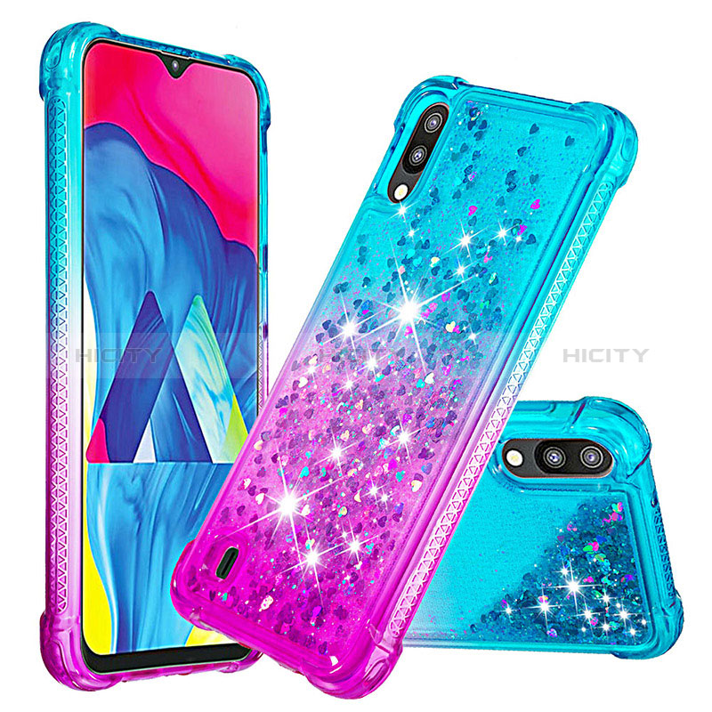 Coque Silicone Housse Etui Gel Bling-Bling S02 pour Samsung Galaxy M10 Plus