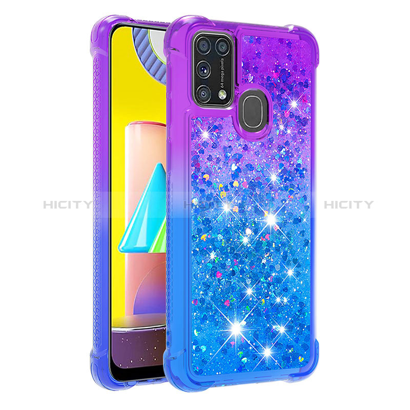 Coque Silicone Housse Etui Gel Bling-Bling S02 pour Samsung Galaxy M21s Plus