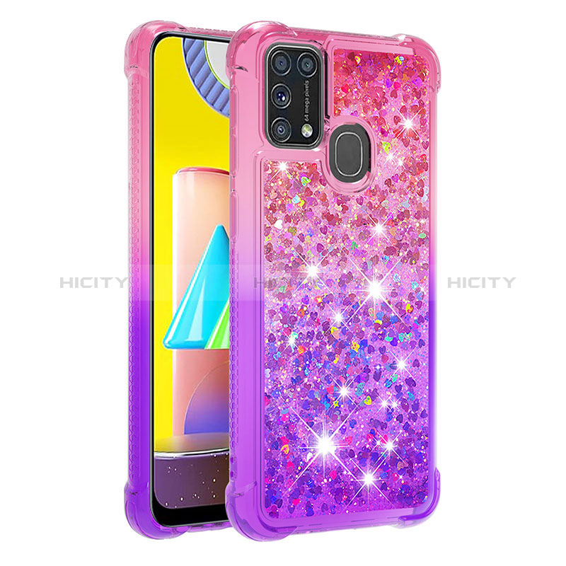 Coque Silicone Housse Etui Gel Bling-Bling S02 pour Samsung Galaxy M31 Plus