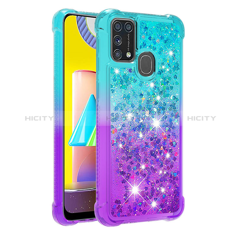 Coque Silicone Housse Etui Gel Bling-Bling S02 pour Samsung Galaxy M31 Prime Edition Plus
