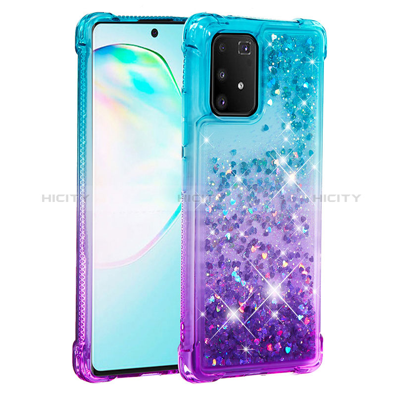 Coque Silicone Housse Etui Gel Bling-Bling S02 pour Samsung Galaxy M80S Plus