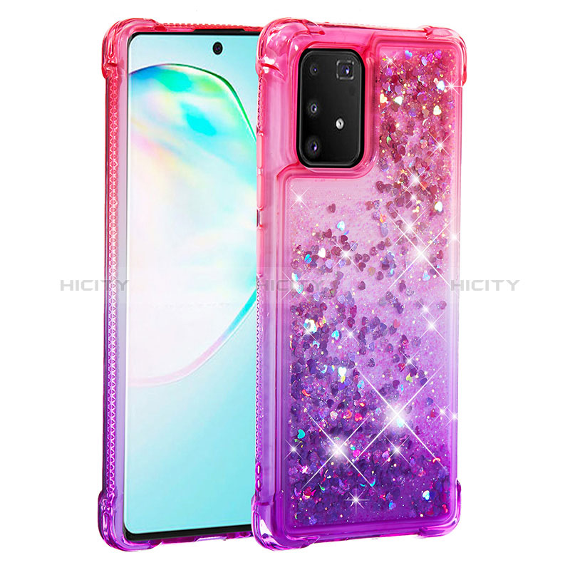 Coque Silicone Housse Etui Gel Bling-Bling S02 pour Samsung Galaxy M80S Plus