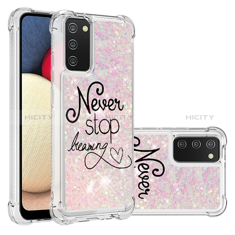 Coque Silicone Housse Etui Gel Bling-Bling S03 pour Samsung Galaxy A02s Plus